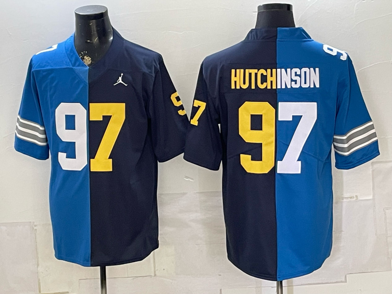 2026 Men Detroit Lions #97 Hutchinson Blue Nike Limited NFL Jersey 0715003